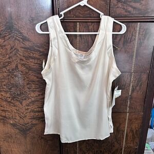 New Silk Tank Top Women's XL Cream Color By Transitions